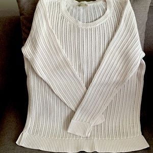 Talbots white casual long sleeve sweater